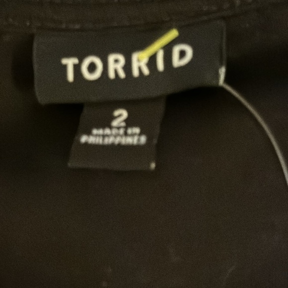 Torrid black illusion mesh skater dress Sz 2X sleeveless little black dress new - Picture 8 of 9